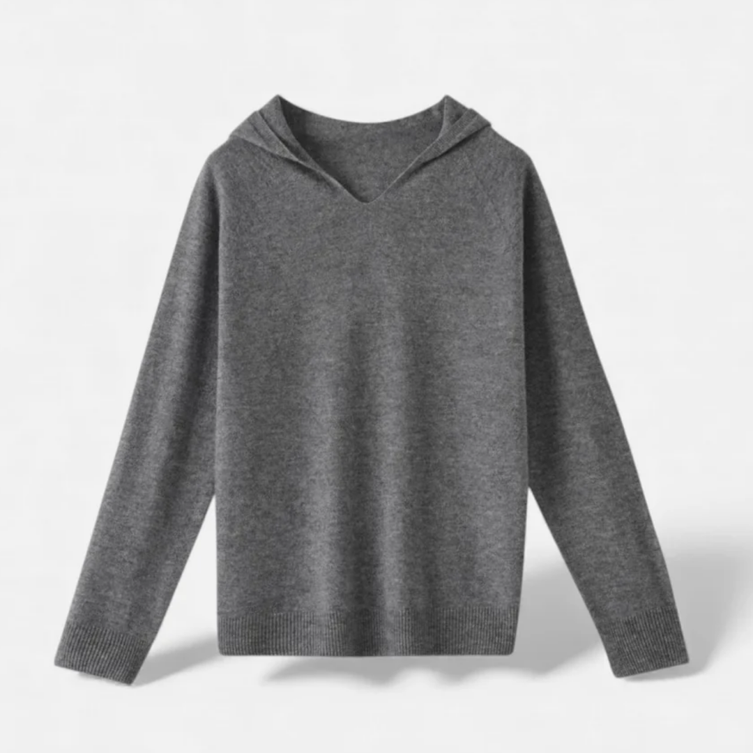 VALERIQUE | Pull à Capuche Décontracté en Laine pour Femme – Coupe Ample