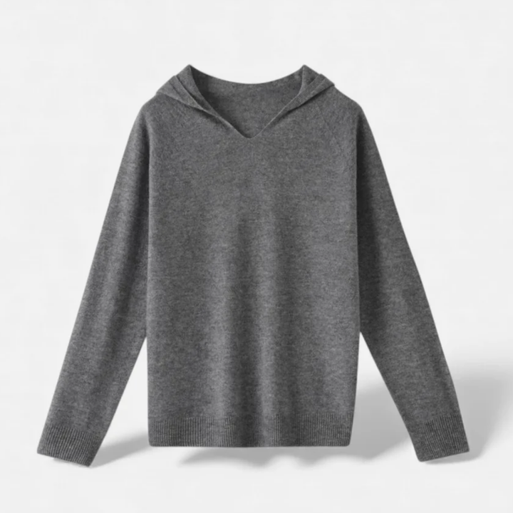 VALERIQUE | Pull à Capuche Décontracté en Laine pour Femme – Coupe Ample