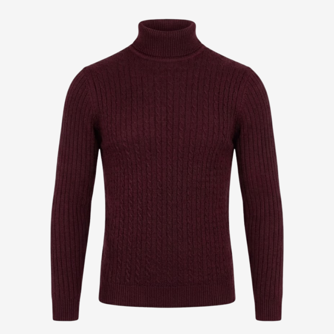 VALERIQUE | Pull Col Roulé en Maille pour Homme – Tricot à Col Montant