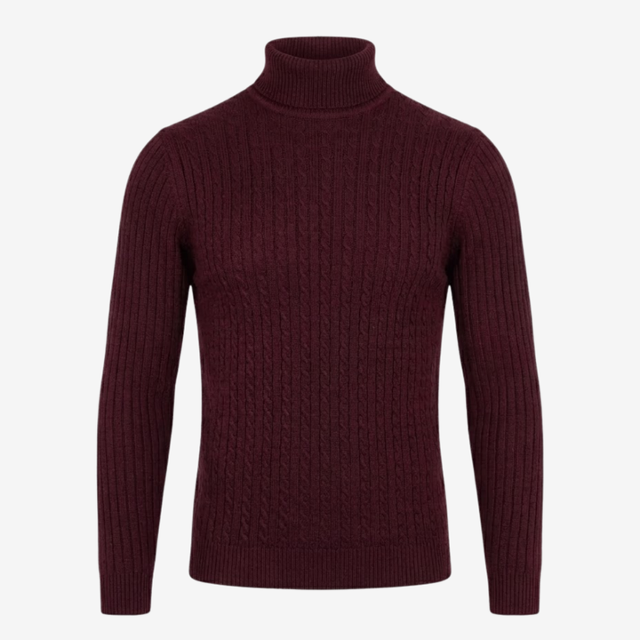 VALERIQUE | Pull Col Roulé en Maille pour Homme – Tricot à Col Montant