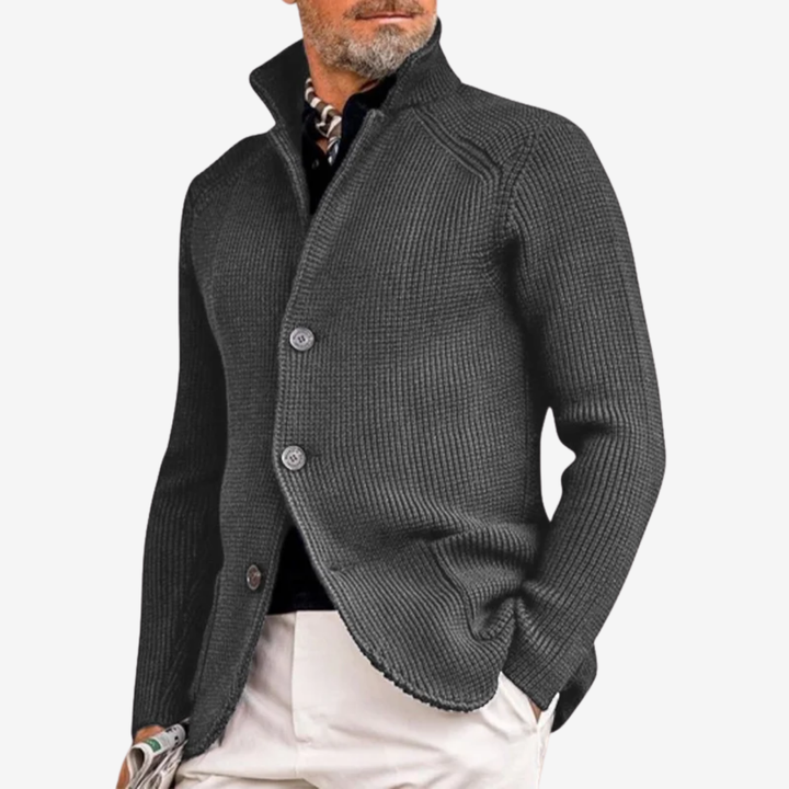 VALERIQUE | Blazer Cardigan en Maille pour Homme – Élégant à Boutons