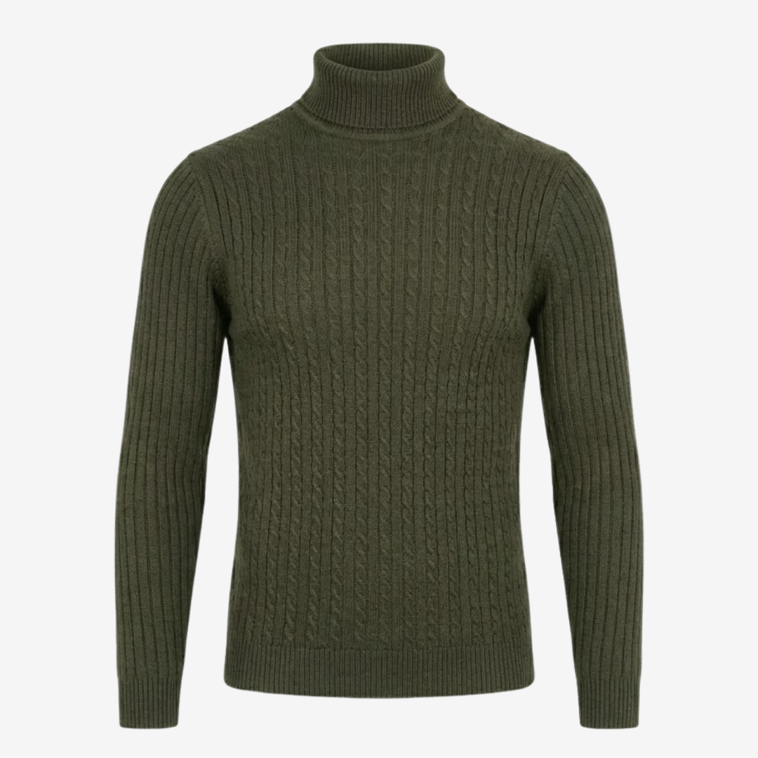 VALERIQUE | Pull Col Roulé en Maille pour Homme – Tricot à Col Montant