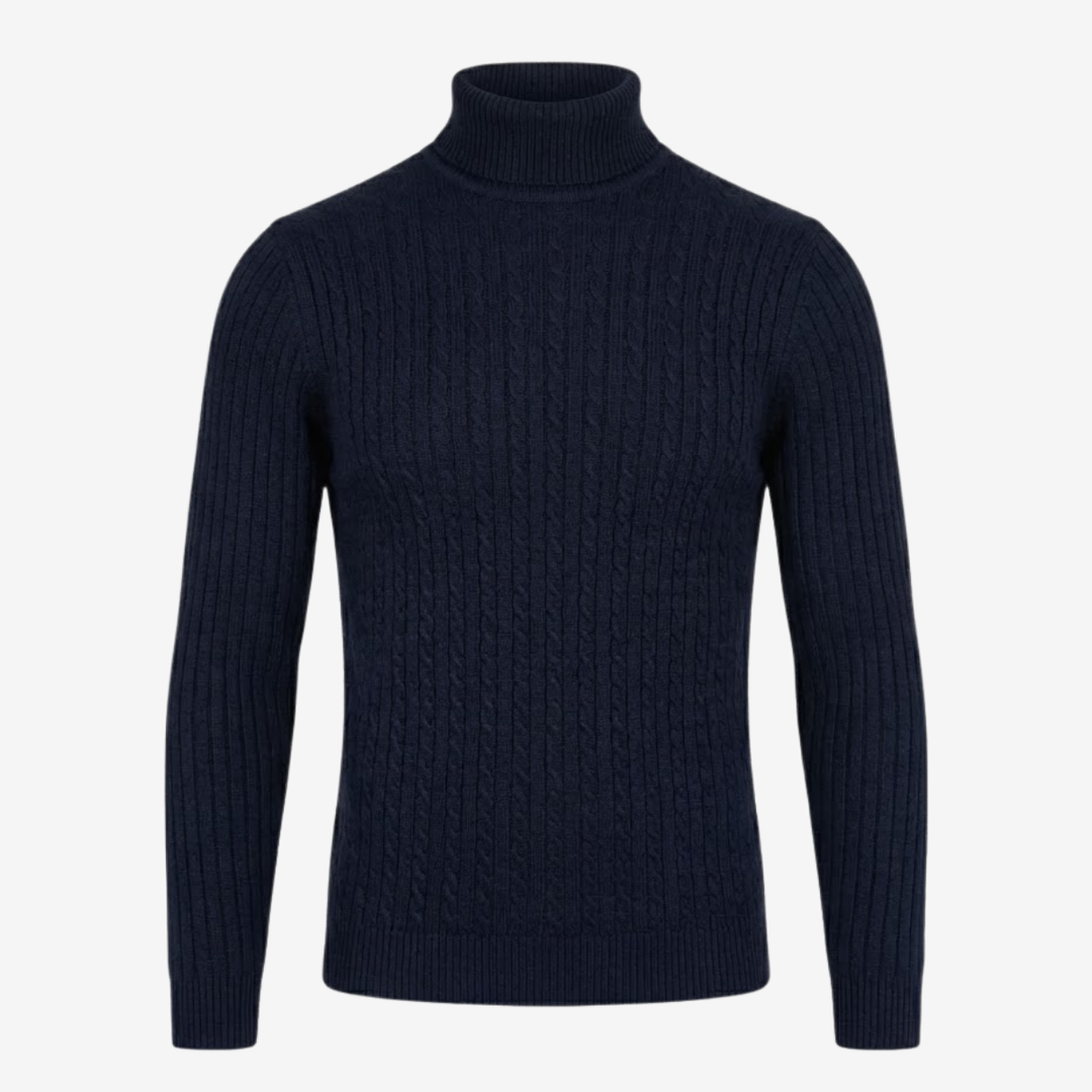 VALERIQUE | Pull Col Roulé en Maille pour Homme – Tricot à Col Montant