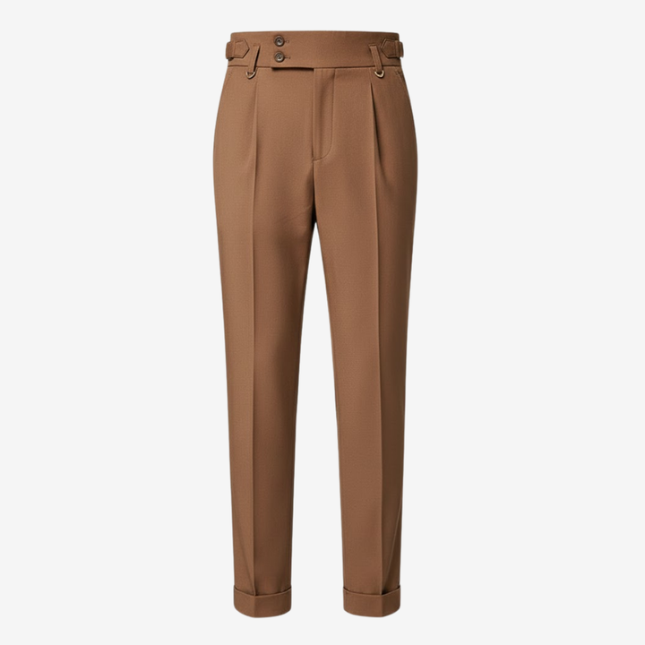 VALERIQUE | Pantalon Homme Plissé Coupe Slim – Confort Tailleur Raffiné