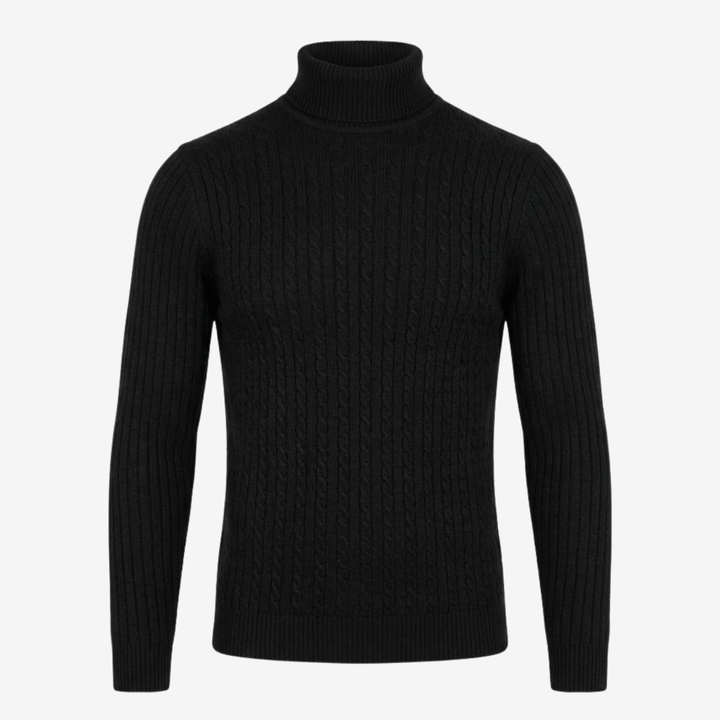 VALERIQUE | Pull Col Roulé en Maille pour Homme – Tricot à Col Montant