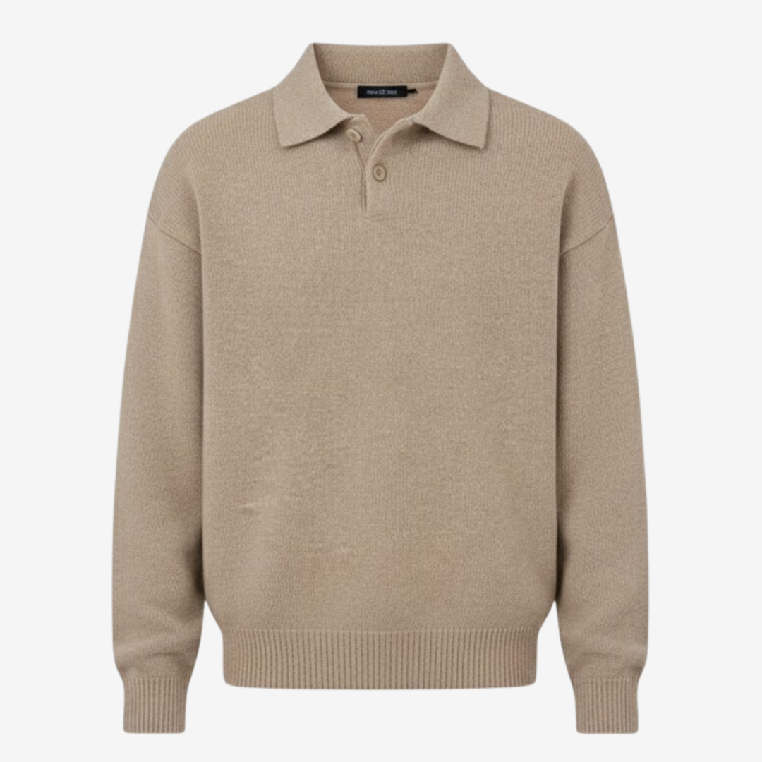 VALERIQUE | Pull Polo en Maille pour Homme – Style Décontracté et Chaleur