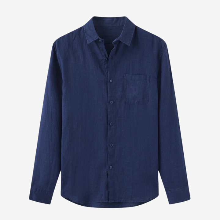 VALERIQUE | Chemise Manches Longues en Lin Léger pour Homme – Style Décontracté