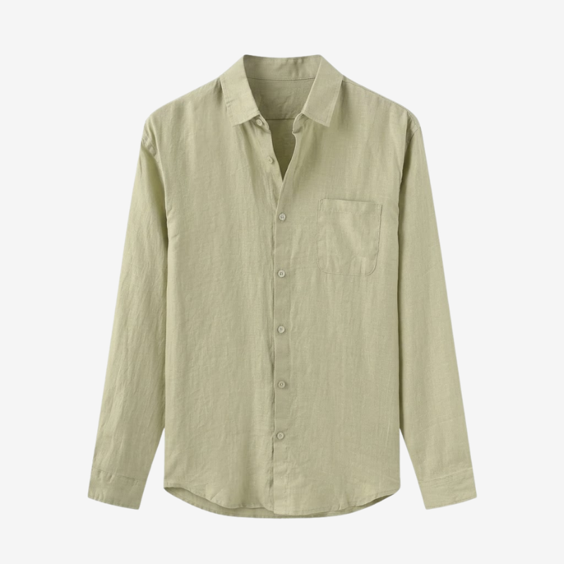 VALERIQUE | Chemise Manches Longues en Lin Léger pour Homme – Style Décontracté
