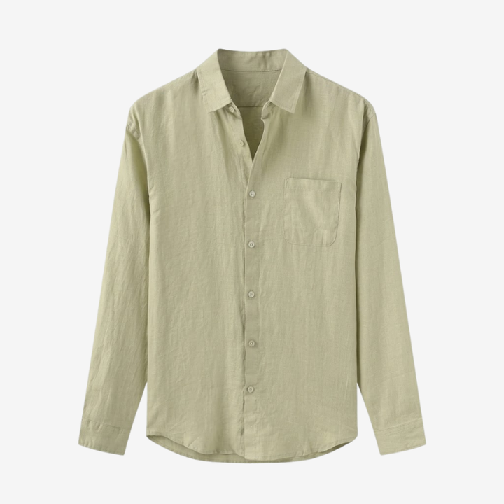VALERIQUE | Chemise Manches Longues en Lin Léger pour Homme – Style Décontracté