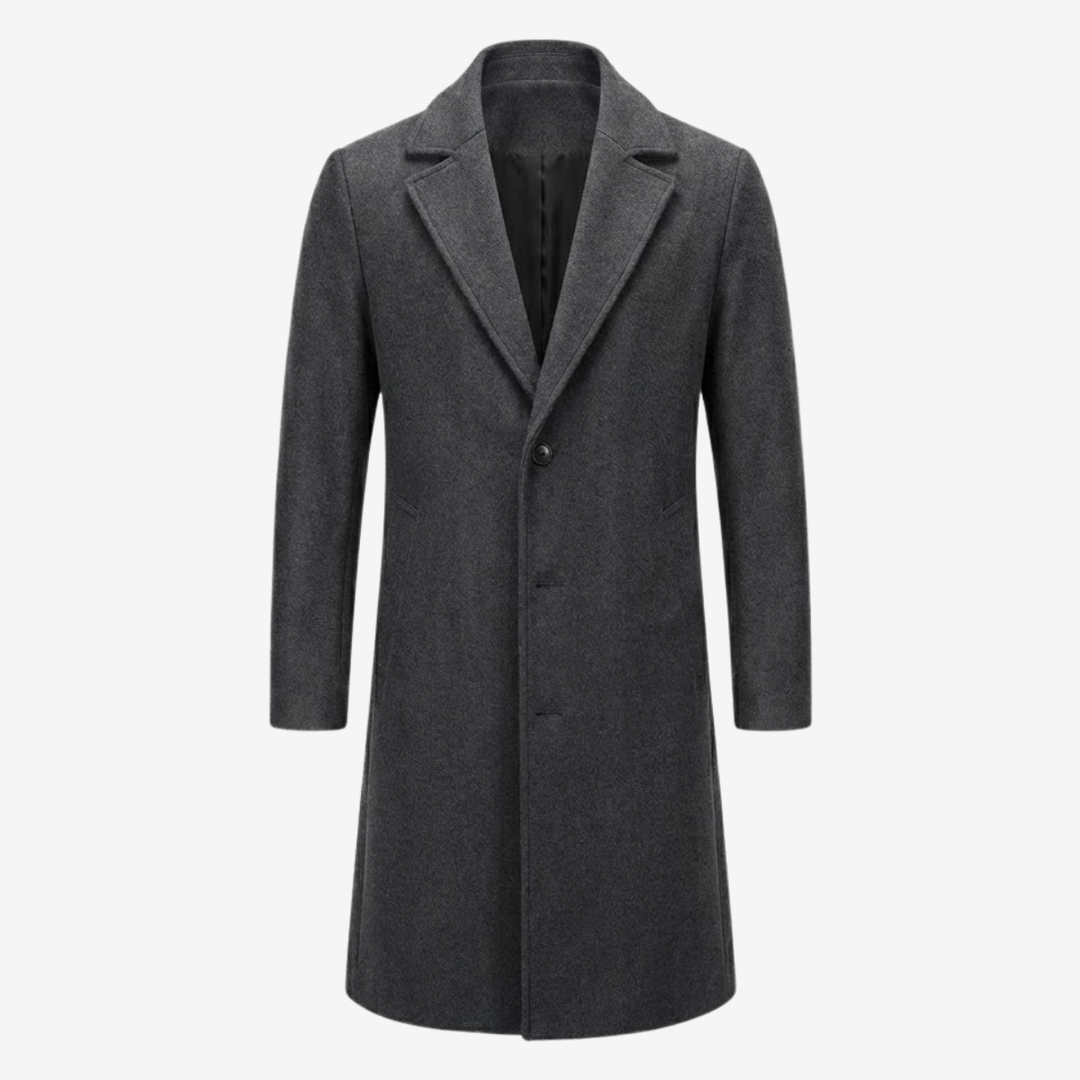 VALERIQUE | Manteau Long en Laine pour Homme – Élégance Intemporelle