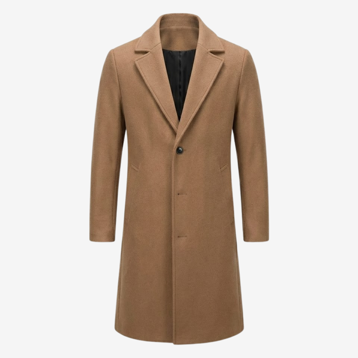 VALERIQUE | Manteau Long en Laine pour Homme – Élégance Intemporelle