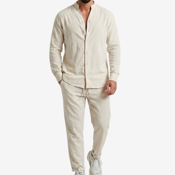 VALERIQUE | Ensemble Chemise et Pantalon pour Homme – Coupe Décontractée