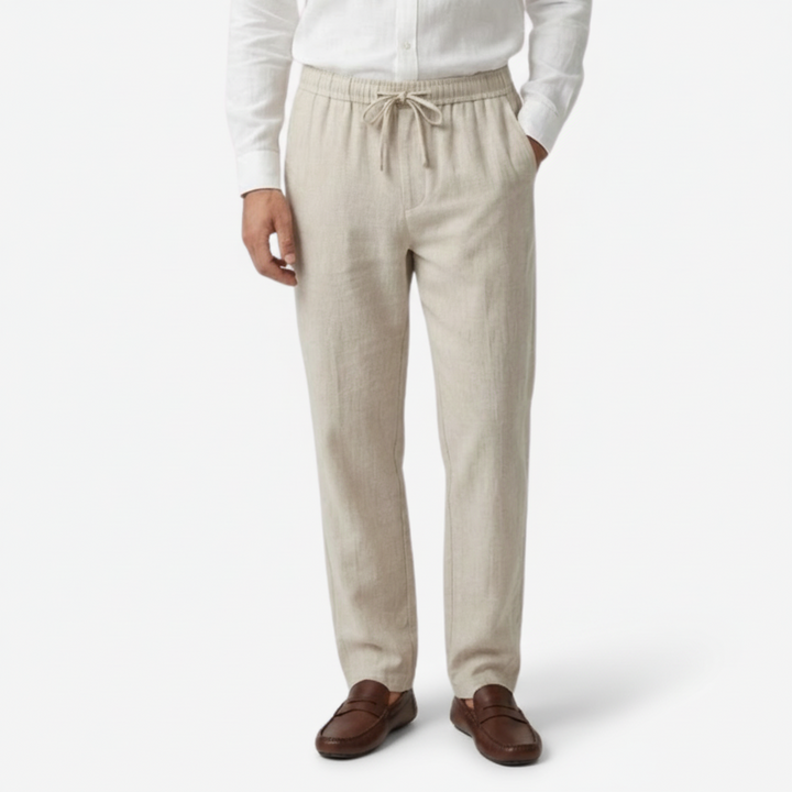 VALERIQUE | Pantalon en Lin Léger pour Homme – Coupe Ample
