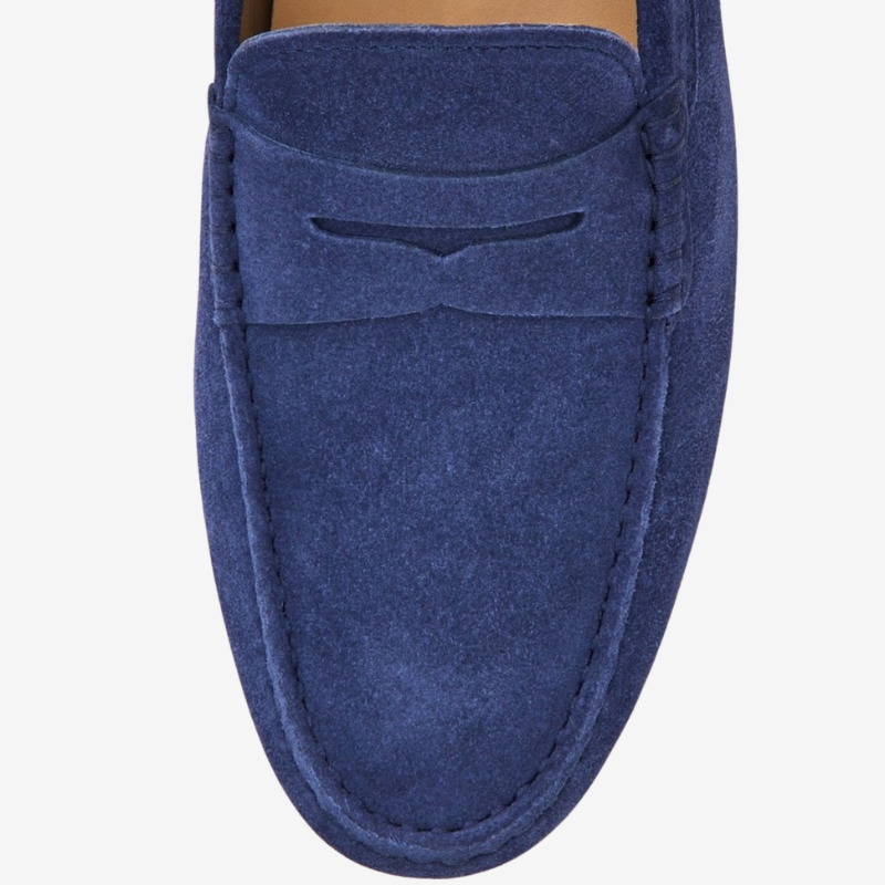 VALERIQUE | Mocassins en Daim pour Homme – Coupe Classique Sans Lacets