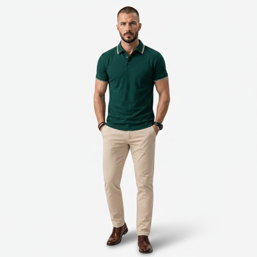 VALERIQUE | Chemise à Manches Courtes pour Homme – Col Revers et Coupe Ajustée