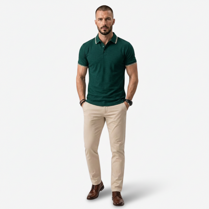 VALERIQUE | Chemise à Manches Courtes pour Homme – Col Revers et Coupe Ajustée