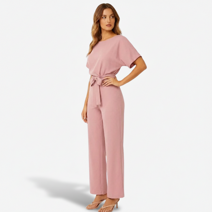 VALERIQUE | Combinaison en Coton Léger pour Femme – Taille Marquée et Jambes Larges