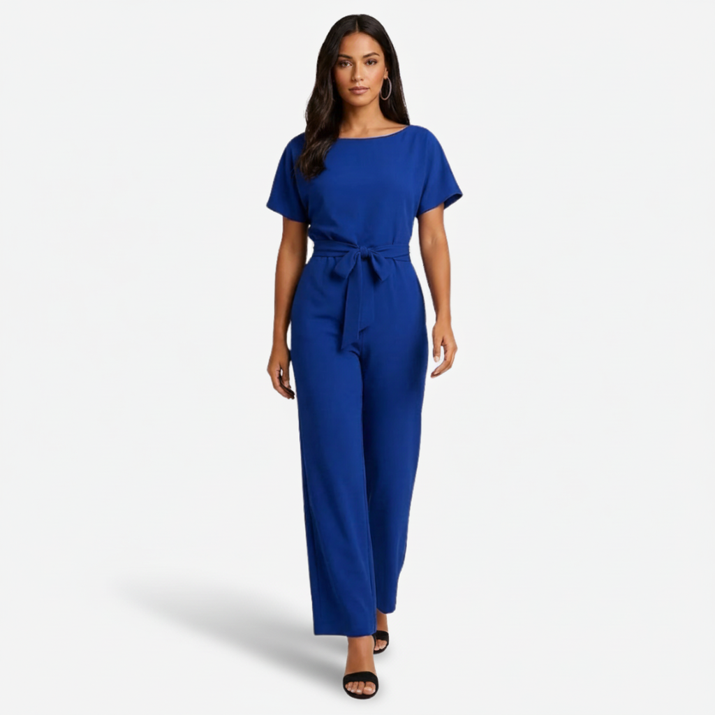 VALERIQUE | Combinaison en Coton Léger pour Femme – Taille Marquée et Jambes Larges
