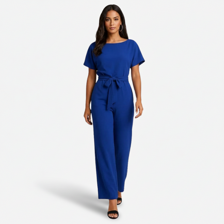 VALERIQUE | Combinaison en Coton Léger pour Femme – Taille Marquée et Jambes Larges