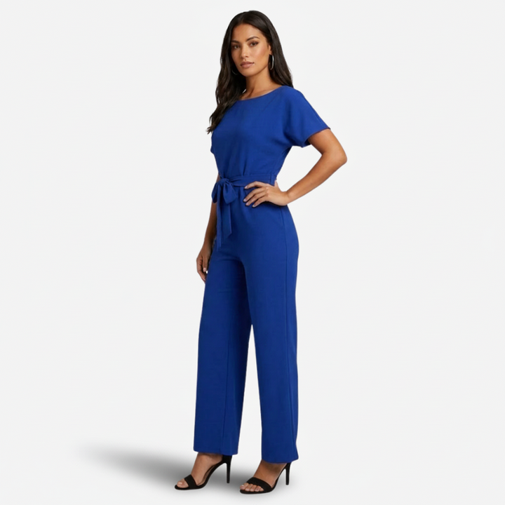 VALERIQUE | Combinaison en Coton Léger pour Femme – Taille Marquée et Jambes Larges