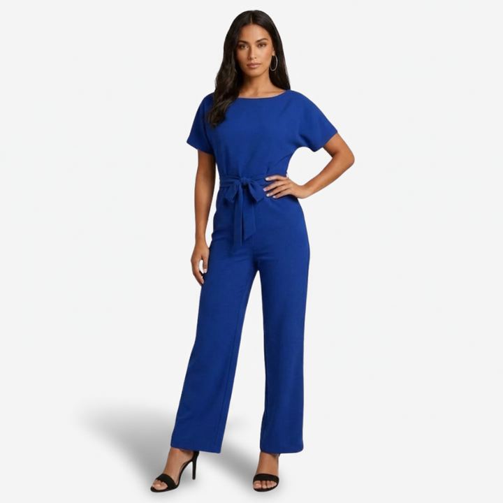 VALERIQUE | Combinaison en Coton Léger pour Femme – Taille Marquée et Jambes Larges
