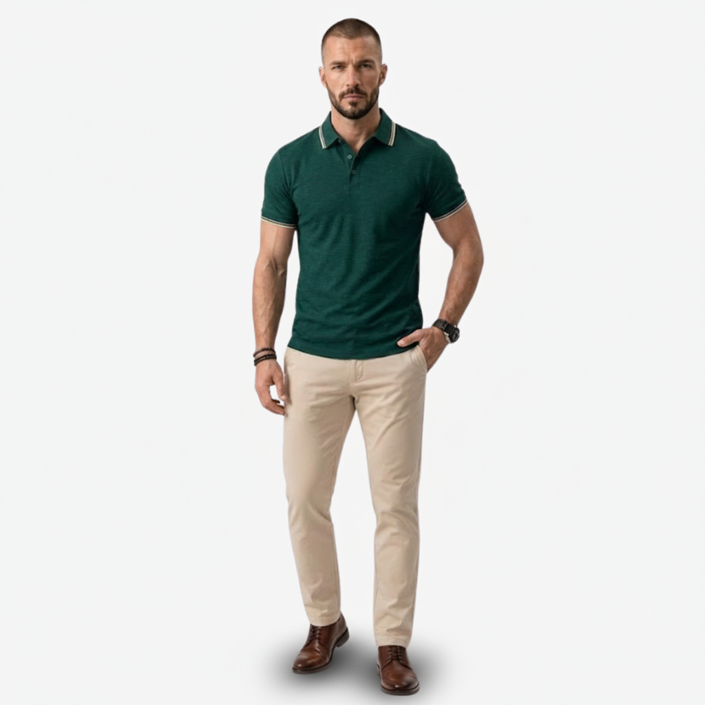VALERIQUE | Chemise à Manches Courtes pour Homme – Col Revers et Coupe Ajustée