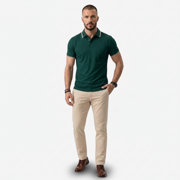 VALERIQUE | Chemise à Manches Courtes pour Homme – Col Revers et Coupe Ajustée
