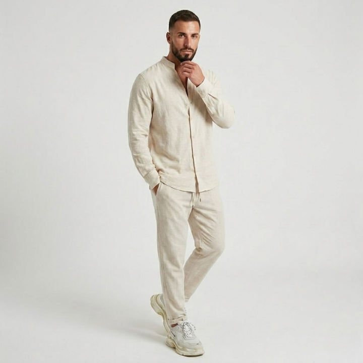 VALERIQUE | Ensemble Chemise et Pantalon pour Homme – Coupe Décontractée