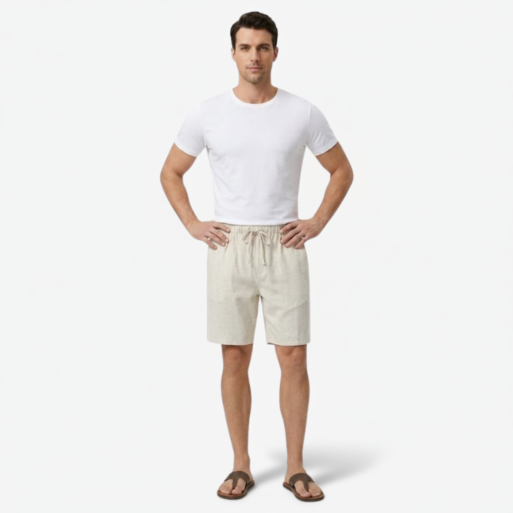 VALERIQUE | Short en Lin Léger pour Homme – Coupe Ample