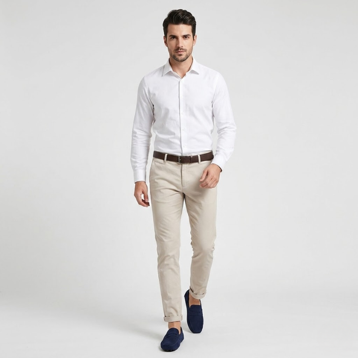 VALERIQUE | Mocassins en Daim pour Homme – Coupe Classique Sans Lacets