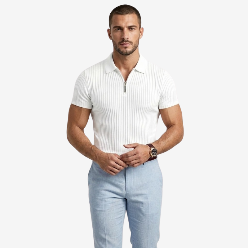 VALERIQUE | Polo à Manches Courtes pour Homme – Col Classique et Coupe Régulière