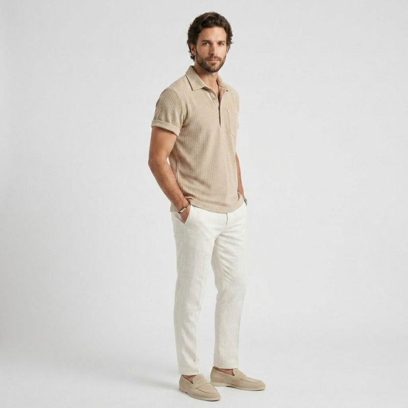 VALERIQUE | Chemise Décontractée pour Homme – Manches Courtes et Coupe Classique