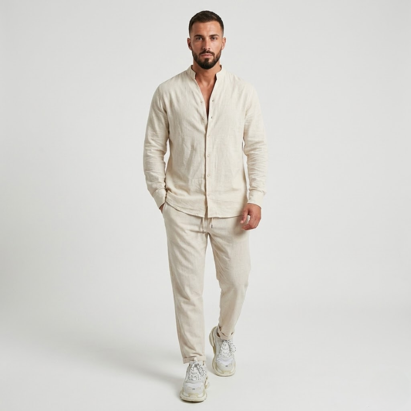 VALERIQUE | Ensemble Chemise et Pantalon pour Homme – Coupe Décontractée