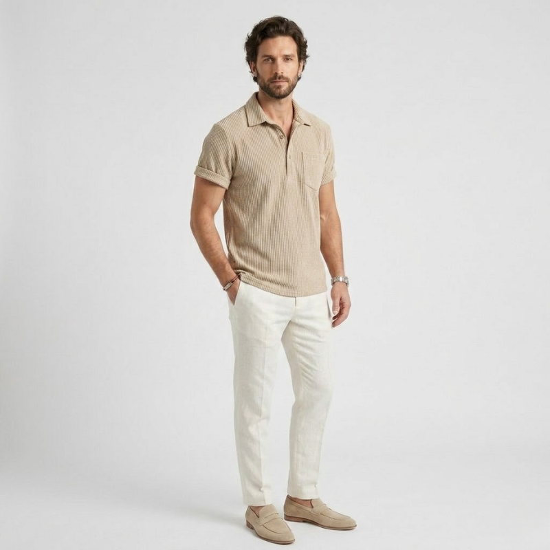 VALERIQUE | Chemise Décontractée pour Homme – Manches Courtes et Coupe Classique