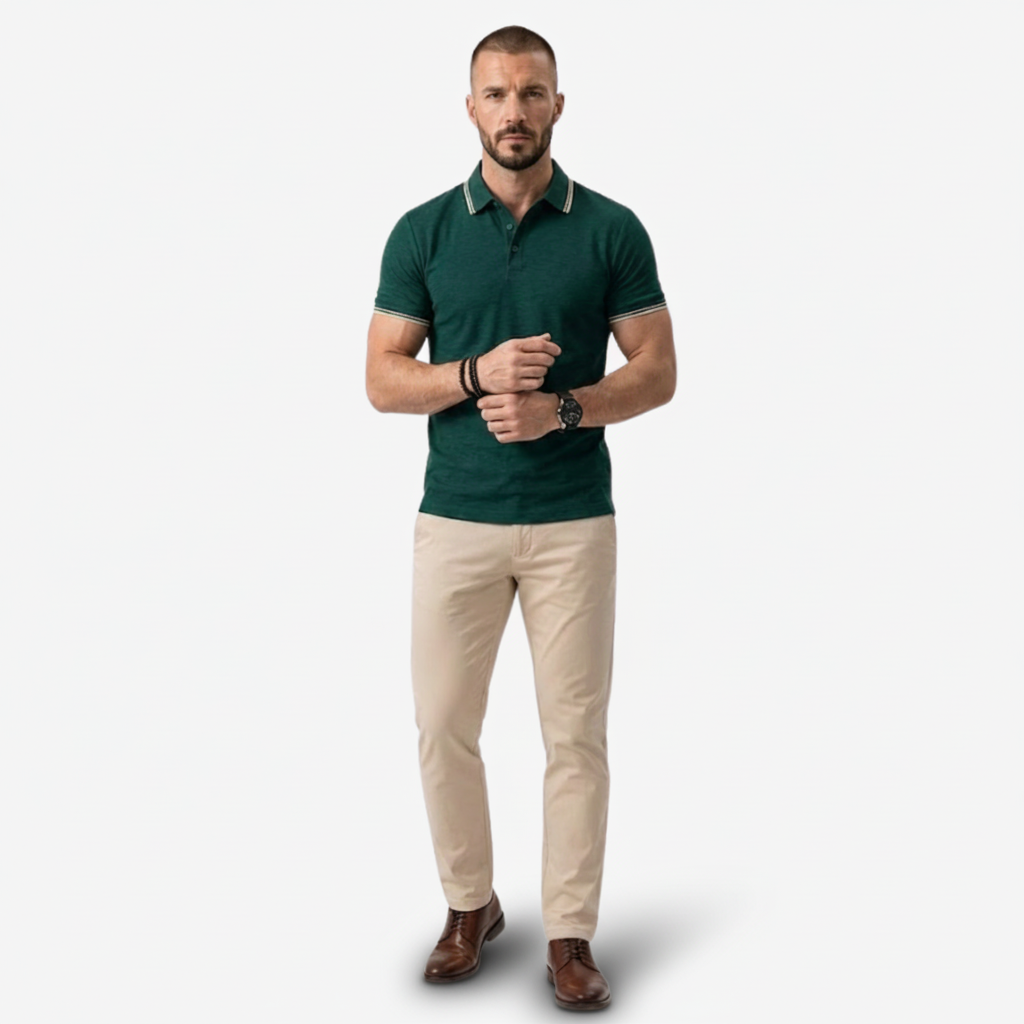 VALERIQUE | Chemise à Manches Courtes pour Homme – Col Revers et Coupe Ajustée