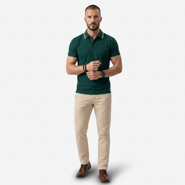 VALERIQUE | Chemise à Manches Courtes pour Homme – Col Revers et Coupe Ajustée
