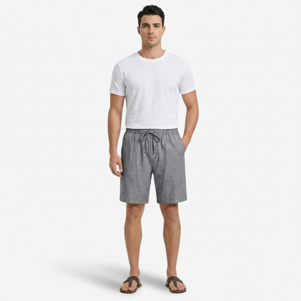 VALERIQUE | Short en Lin Léger pour Homme – Coupe Ample