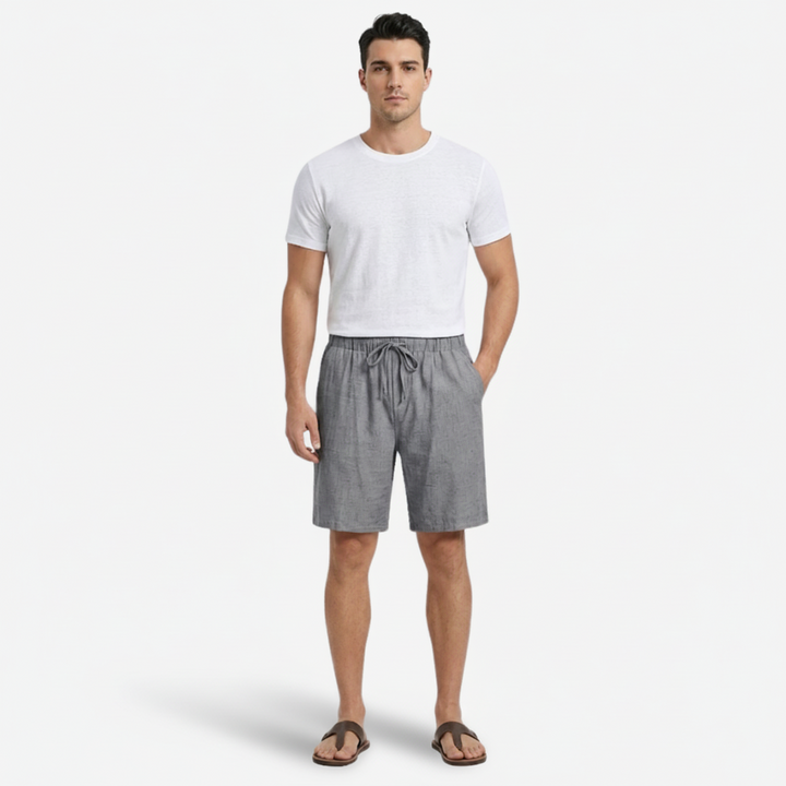 VALERIQUE | Short en Lin Léger pour Homme – Coupe Ample