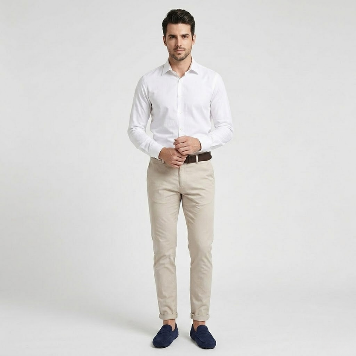 VALERIQUE | Mocassins en Daim pour Homme – Coupe Classique Sans Lacets