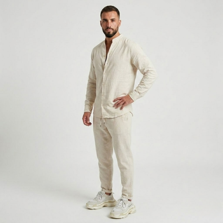 VALERIQUE | Ensemble Chemise et Pantalon pour Homme – Coupe Décontractée
