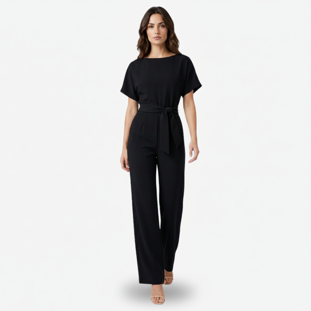 VALERIQUE | Combinaison en Coton Léger pour Femme – Taille Marquée et Jambes Larges