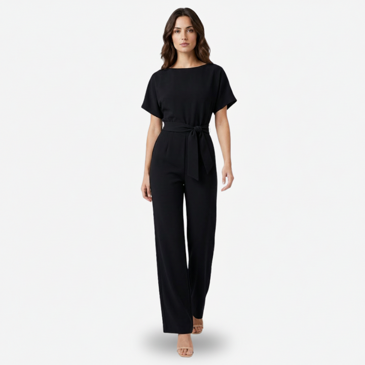 VALERIQUE | Combinaison en Coton Léger pour Femme – Taille Marquée et Jambes Larges