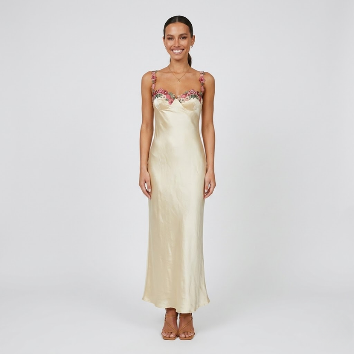 VALERIQUE | Robe Maxi pour Femme – Coupe Longue et Taille Définie