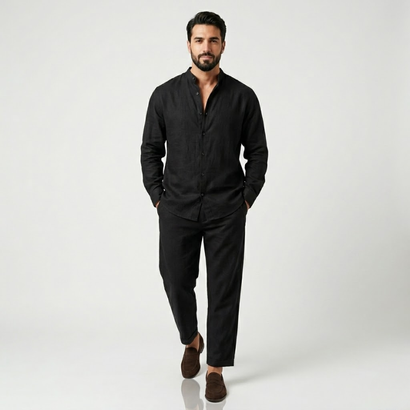 VALERIQUE | Ensemble Chemise et Pantalon pour Homme – Coupe Décontractée