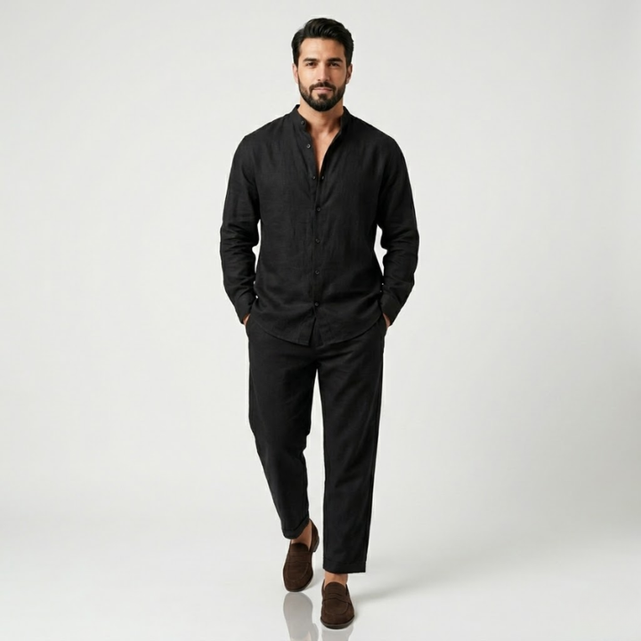 VALERIQUE | Ensemble Chemise et Pantalon pour Homme – Coupe Décontractée
