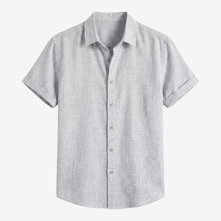 VALERIQUE | Chemise en Lin pour Homme – Manches Courtes et Coupe Ample