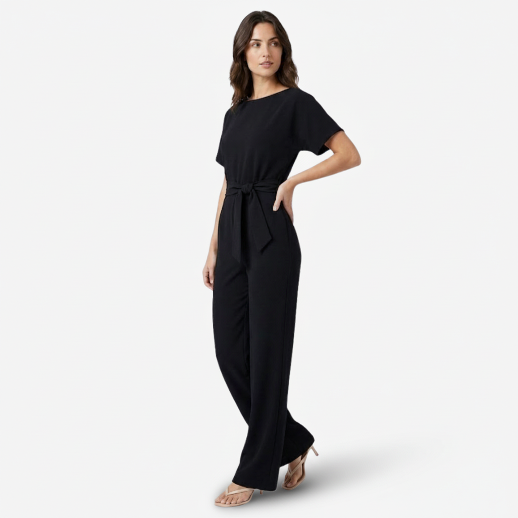VALERIQUE | Combinaison en Coton Léger pour Femme – Taille Marquée et Jambes Larges
