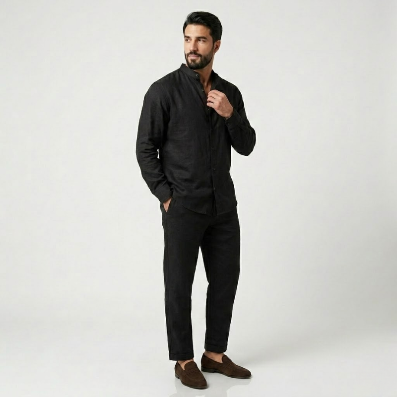 VALERIQUE | Ensemble Chemise et Pantalon pour Homme – Coupe Décontractée