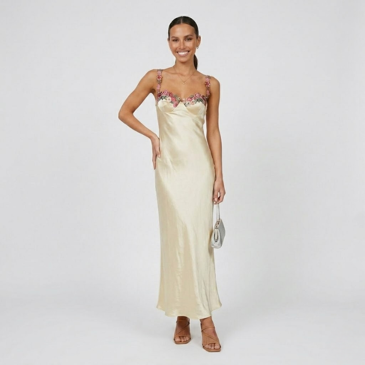 VALERIQUE | Robe Maxi pour Femme – Coupe Longue et Taille Définie