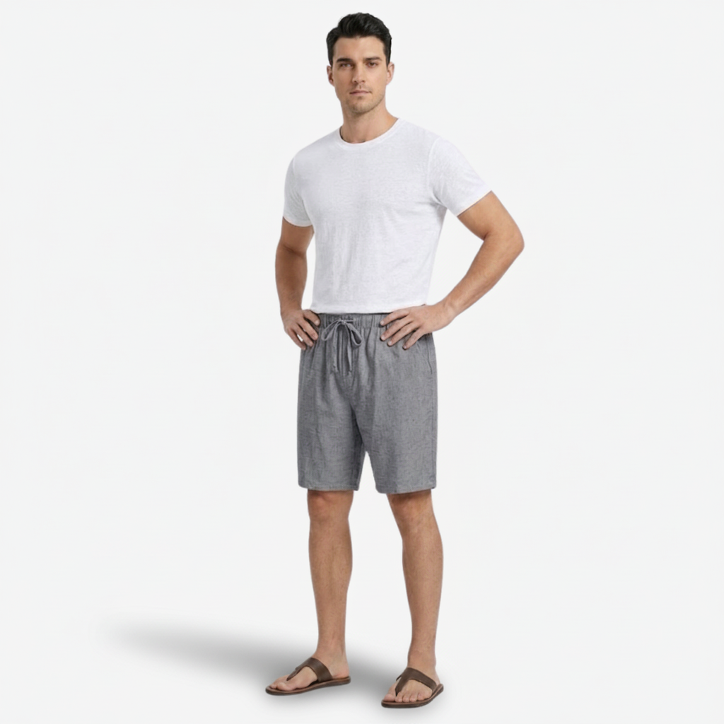 VALERIQUE | Short en Lin Léger pour Homme – Coupe Ample